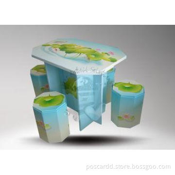 Printed Paper Furniture Cardboard Display Stand for Table P